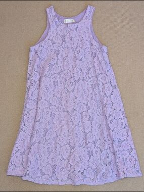 Altar'd State Lilac/Lavender Purple Pastel Lace Sleeveless Mini Dress